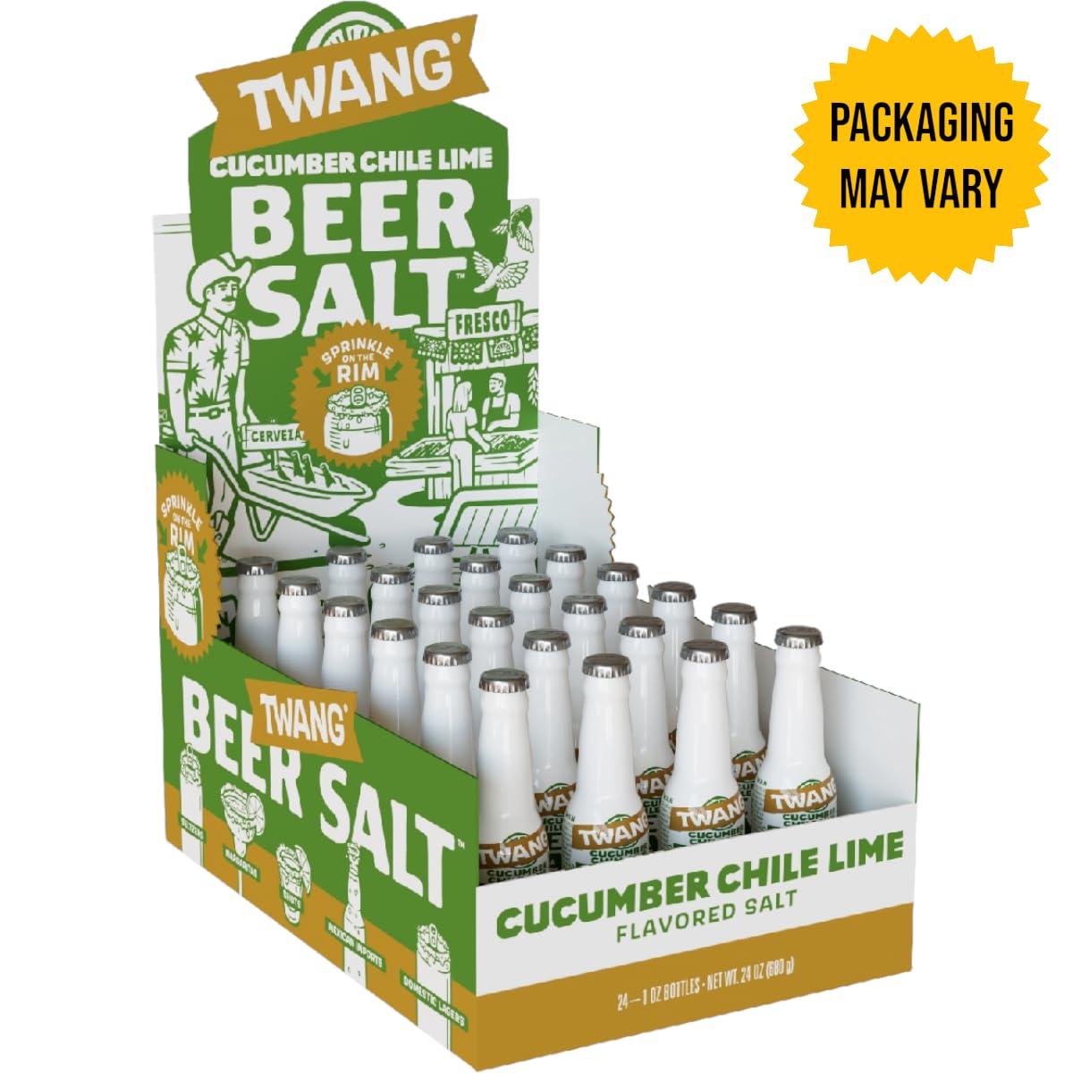image:imageTwang Flavored Beer Salt Seasoning Pickle Toppings for Beer Hard Seltzers Canned Cocktails and More 1 Ounce Pack of 3Cucumber Chile Lime