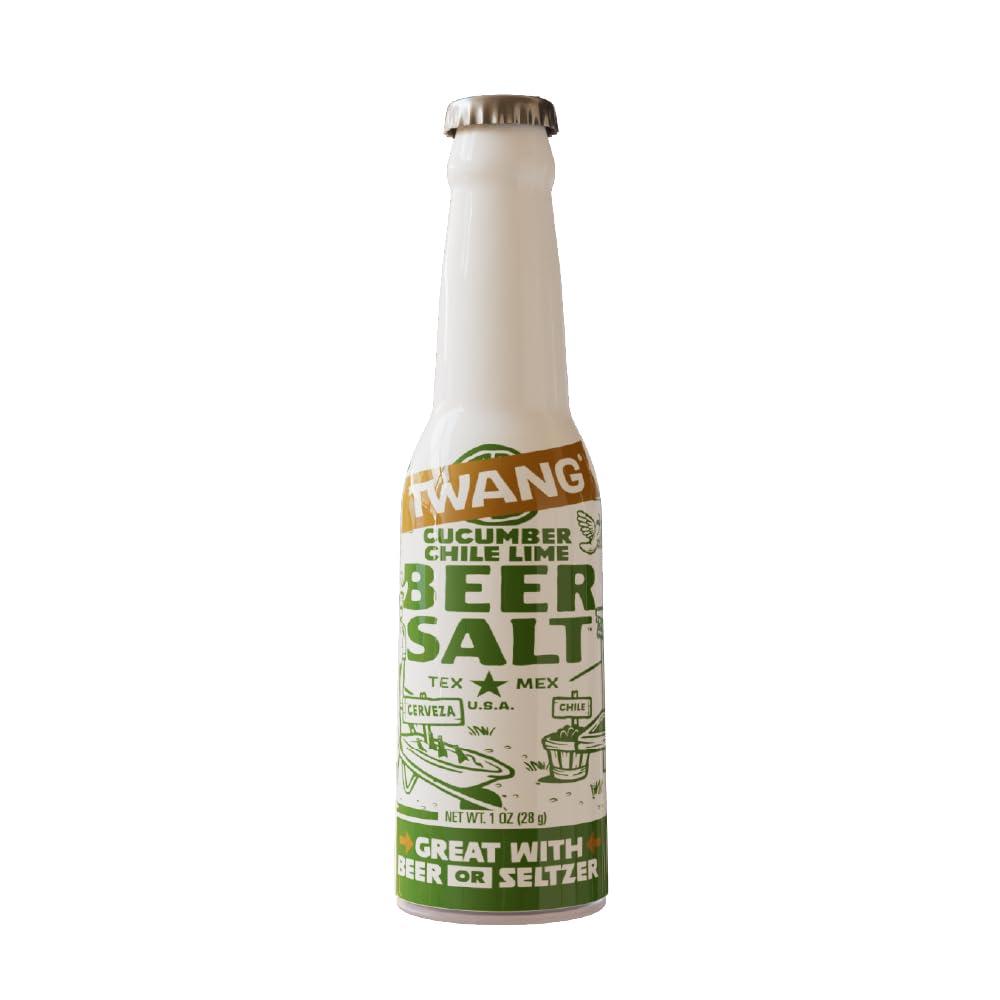 image:imageTwang Flavored Beer Salt Seasoning Pickle Toppings for Beer Hard Seltzers Canned Cocktails and More 1 Ounce Pack of 3Cucumber Chile Lime