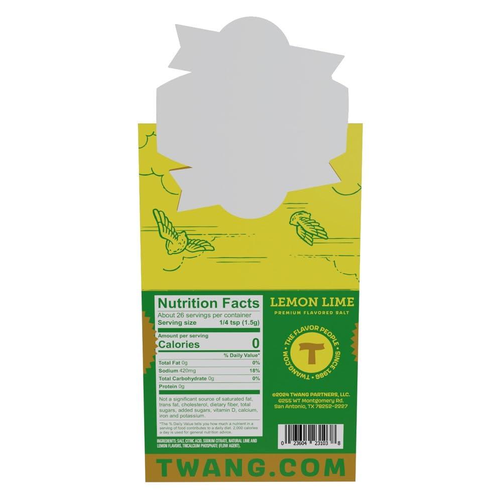 image:imageTwang Flavored Beer Salt Seasoning Pickle Toppings for Beer Hard Seltzers Canned Cocktails and More 1 Ounce Pack of 3Lemon Lime