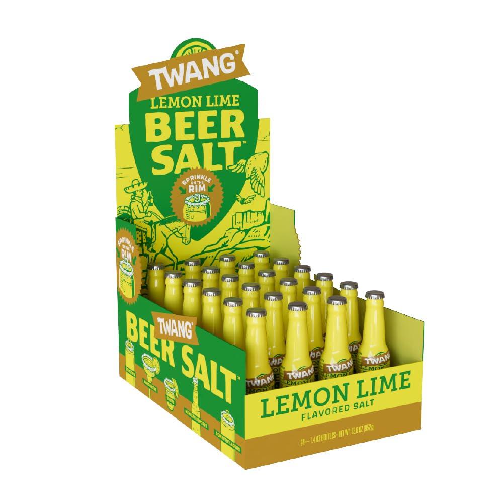 image:imageTwang Flavored Beer Salt Seasoning Pickle Toppings for Beer Hard Seltzers Canned Cocktails and More 1 Ounce Pack of 3Lemon Lime