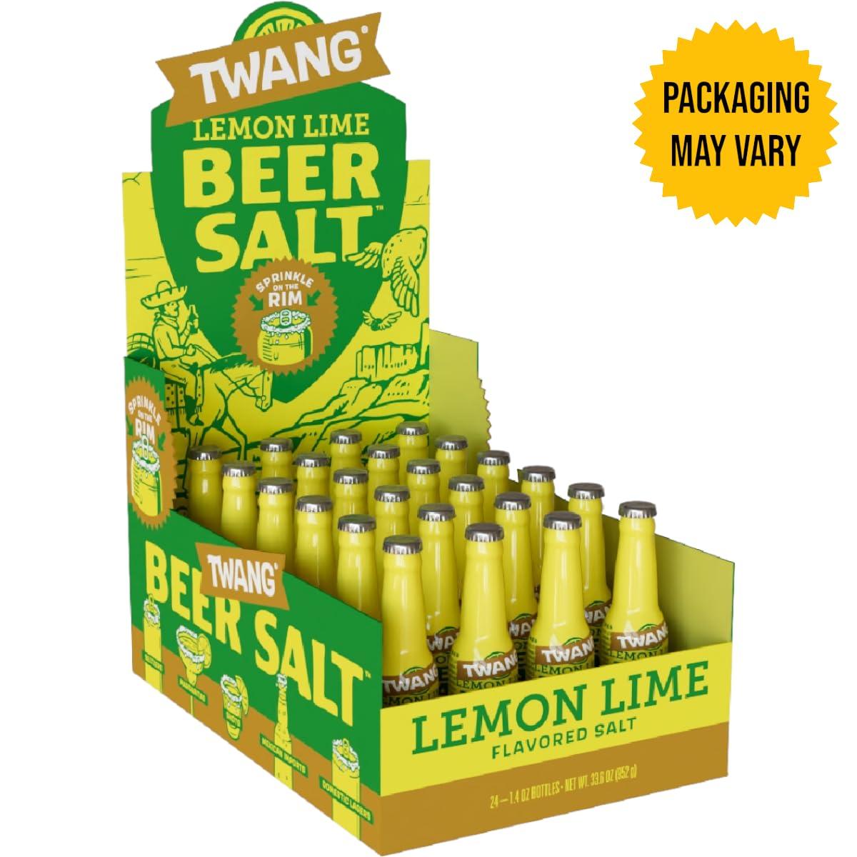 image:imageTwang Flavored Beer Salt Seasoning Pickle Toppings for Beer Hard Seltzers Canned Cocktails and More 1 Ounce Pack of 3Lemon Lime