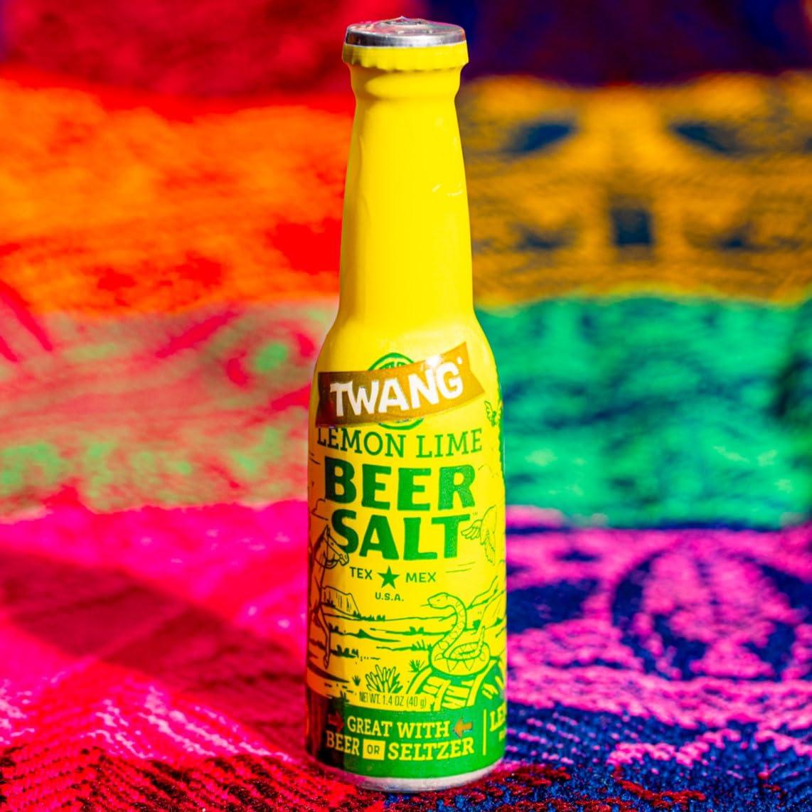 image:imageTwang Flavored Beer Salt Seasoning Pickle Toppings for Beer Hard Seltzers Canned Cocktails and More 1 Ounce Pack of 3Lemon Lime