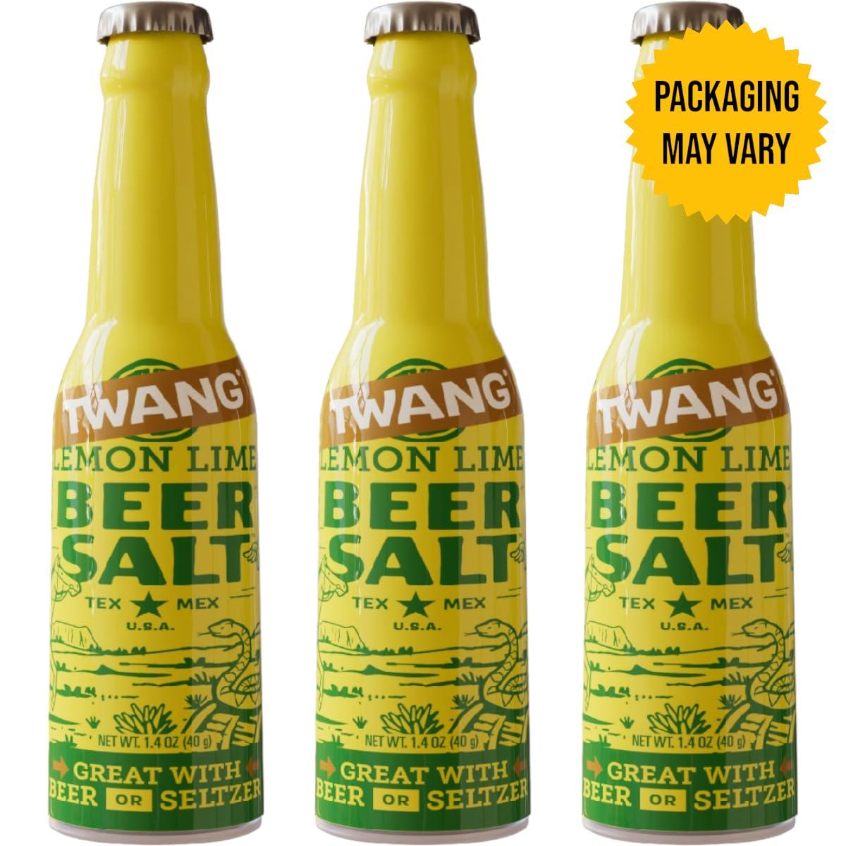 image:imageTwang Flavored Beer Salt Seasoning Pickle Toppings for Beer Hard Seltzers Canned Cocktails and More 1 Ounce Pack of 3Lemon Lime