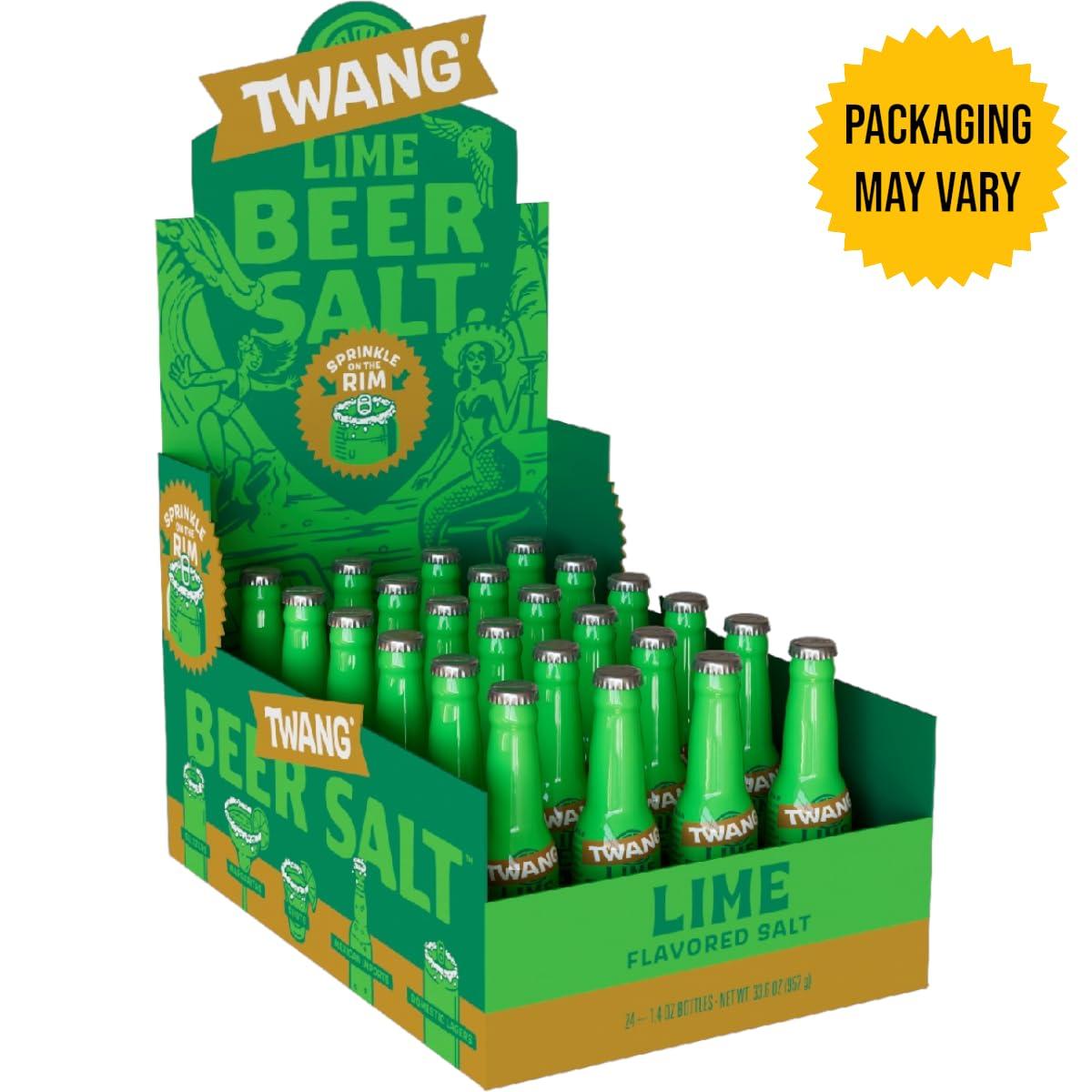 image:imageTwang Flavored Beer Salt Seasoning Pickle Toppings for Beer Hard Seltzers Canned Cocktails and More 1 Ounce Pack of 3Lime