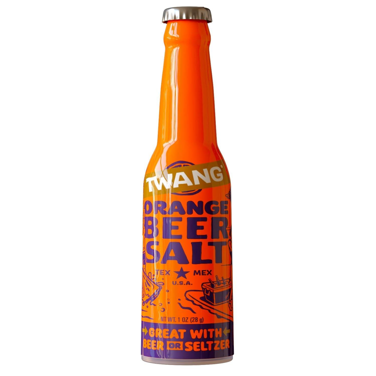image:imageTwang Flavored Beer Salt Seasoning Pickle Toppings for Beer Hard Seltzers Canned Cocktails and More 1 Ounce Pack of 3Orange