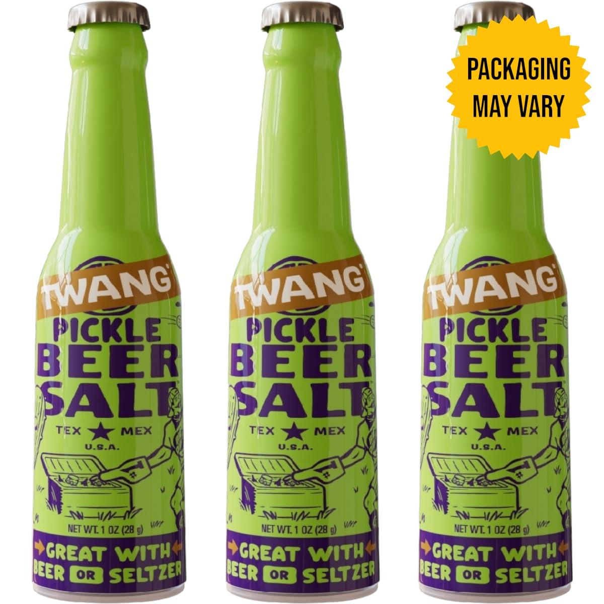 image:imageTwang Flavored Beer Salt Seasoning Pickle Toppings for Beer Hard Seltzers Canned Cocktails and More 1 Ounce Pack of 3Pickle