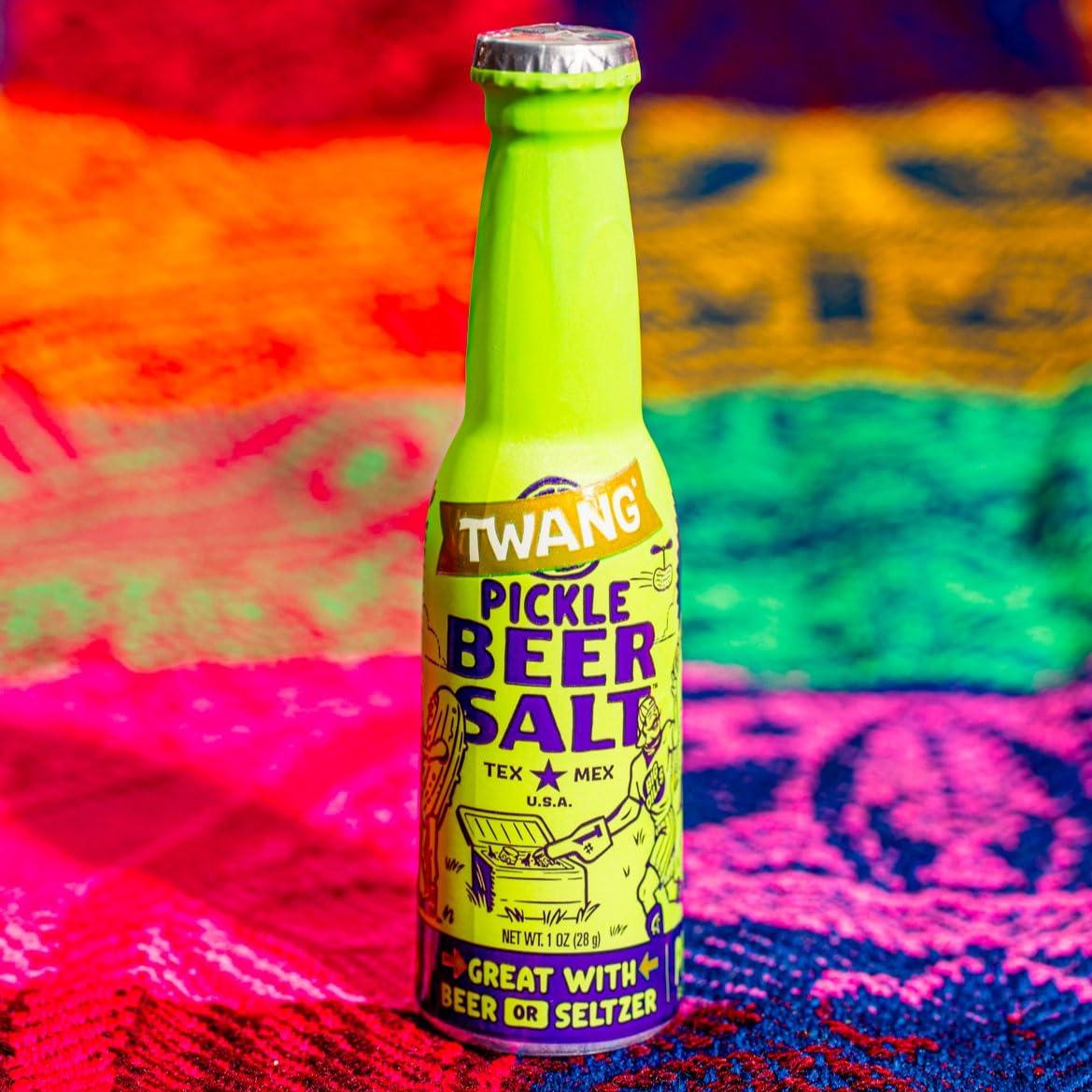 image:imageTwang Flavored Beer Salt Seasoning Pickle Toppings for Beer Hard Seltzers Canned Cocktails and More 1 Ounce Pack of 3Pickle