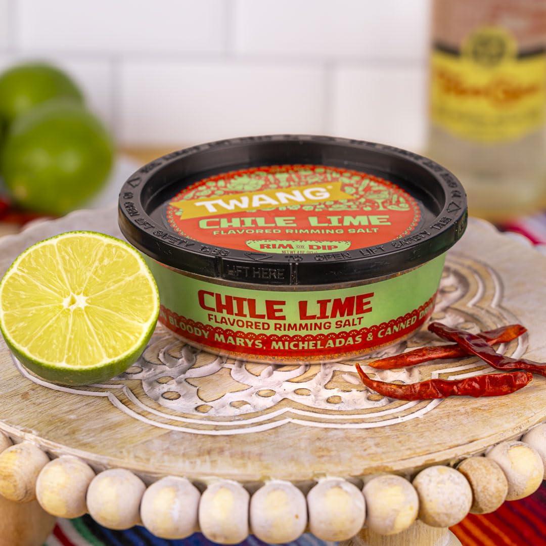 image:imageTwang Flavored Salt Rimmer Lime for Margaritas Mocktails Smoothies and Micheladas 4 Ounce Pack of 12Chile Lime
