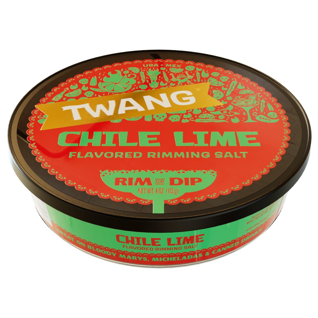 image:imageTwang Flavored Salt Rimmer Lime for Margaritas Mocktails Smoothies and Micheladas 4 Ounce Pack of 12Chile Lime