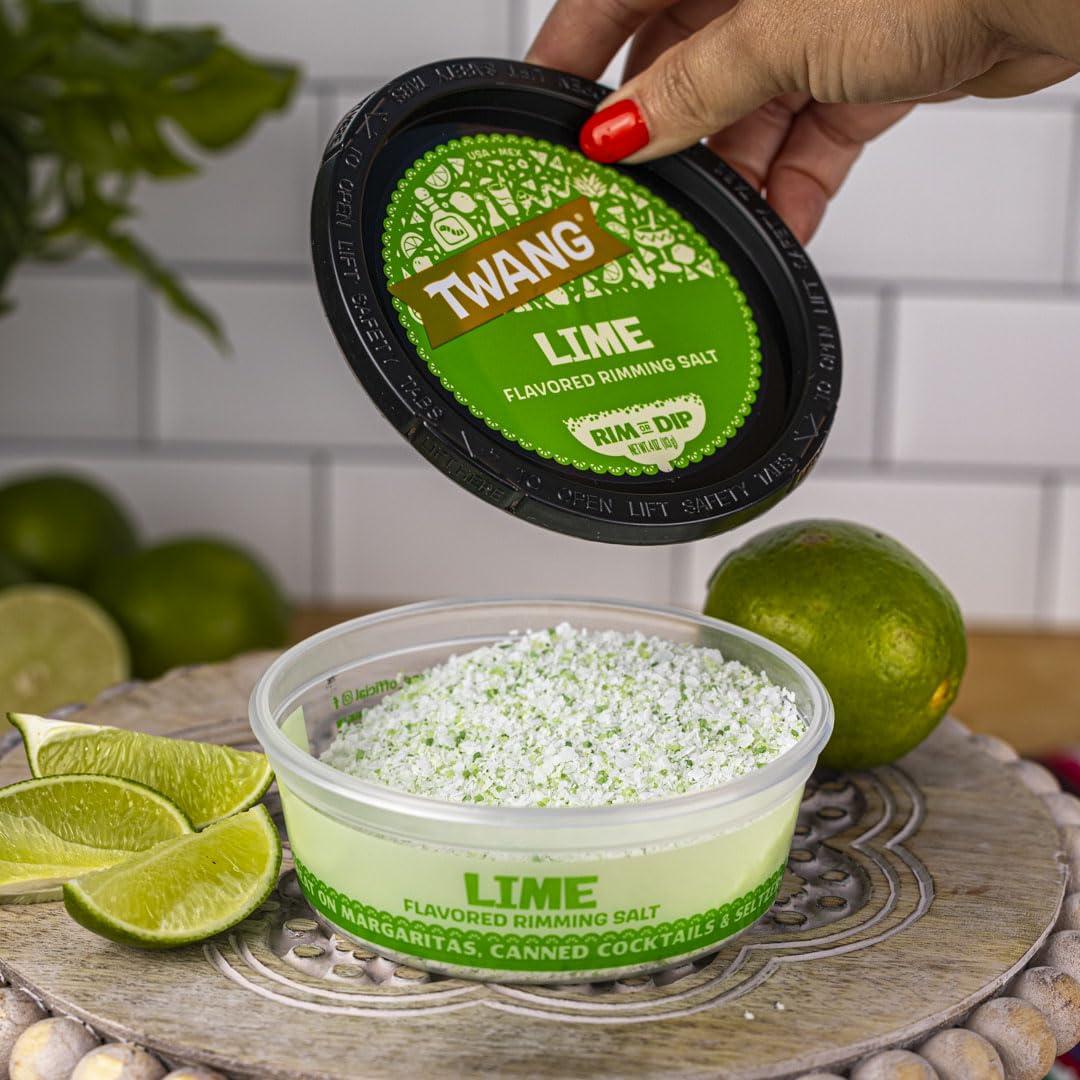 image:imageTwang Flavored Salt Rimmer Lime for Margaritas Mocktails Smoothies and Micheladas 4 Ounce Pack of 12Lime
