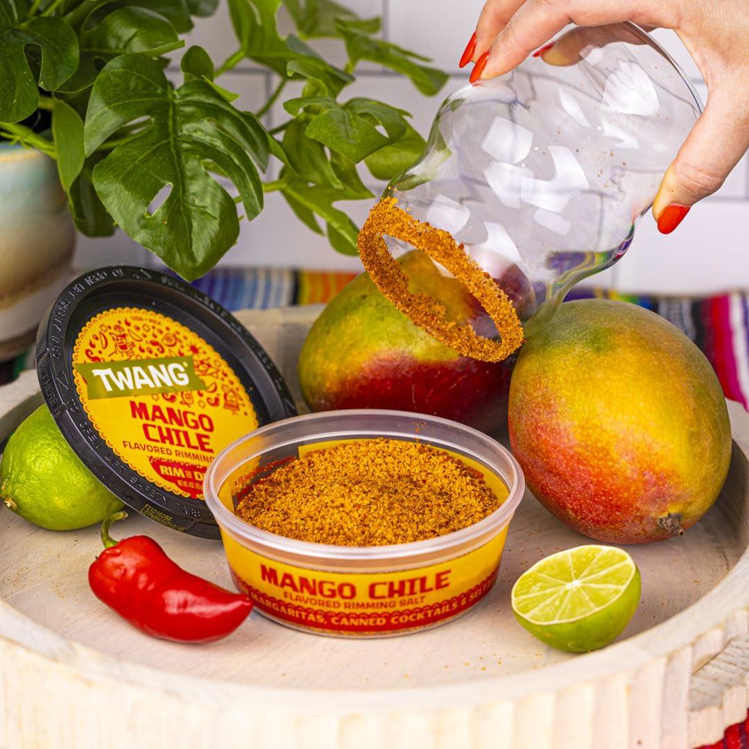 image:imageTwang Flavored Salt Rimmer Lime for Margaritas Mocktails Smoothies and Micheladas 4 Ounce Pack of 12Mango Chile