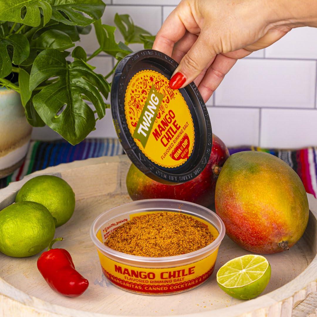 image:imageTwang Flavored Salt Rimmer Lime for Margaritas Mocktails Smoothies and Micheladas 4 Ounce Pack of 12Mango Chile