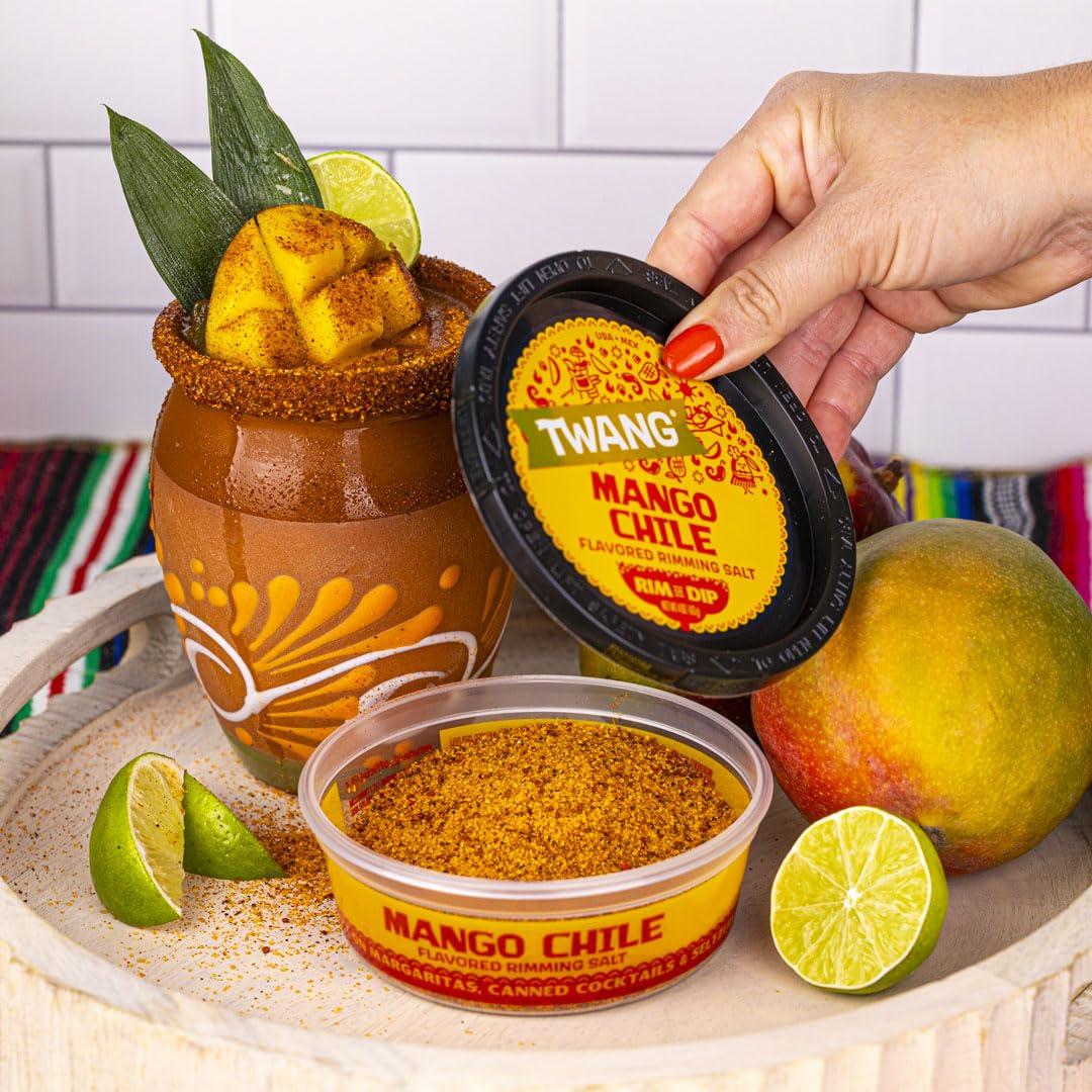 image:imageTwang Flavored Salt Rimmer Lime for Margaritas Mocktails Smoothies and Micheladas 4 Ounce Pack of 12Mango Chile