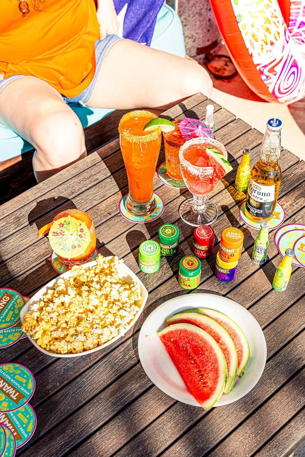 image:imageTwang Flavored Snack Salt Packets Chile Lime Toppings for Popcorn Fresh Fruits Veggies amp Chips 1 Gram Pack of 200Chile Lime