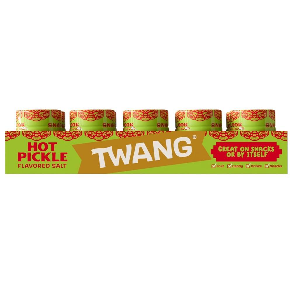 image:imageTwang Flavored Snack Salt Seasoning Lime Toppings for Popcorn Fresh Fruits Veggies amp Chips 115 Ounce Pack of 10Hot Pickle