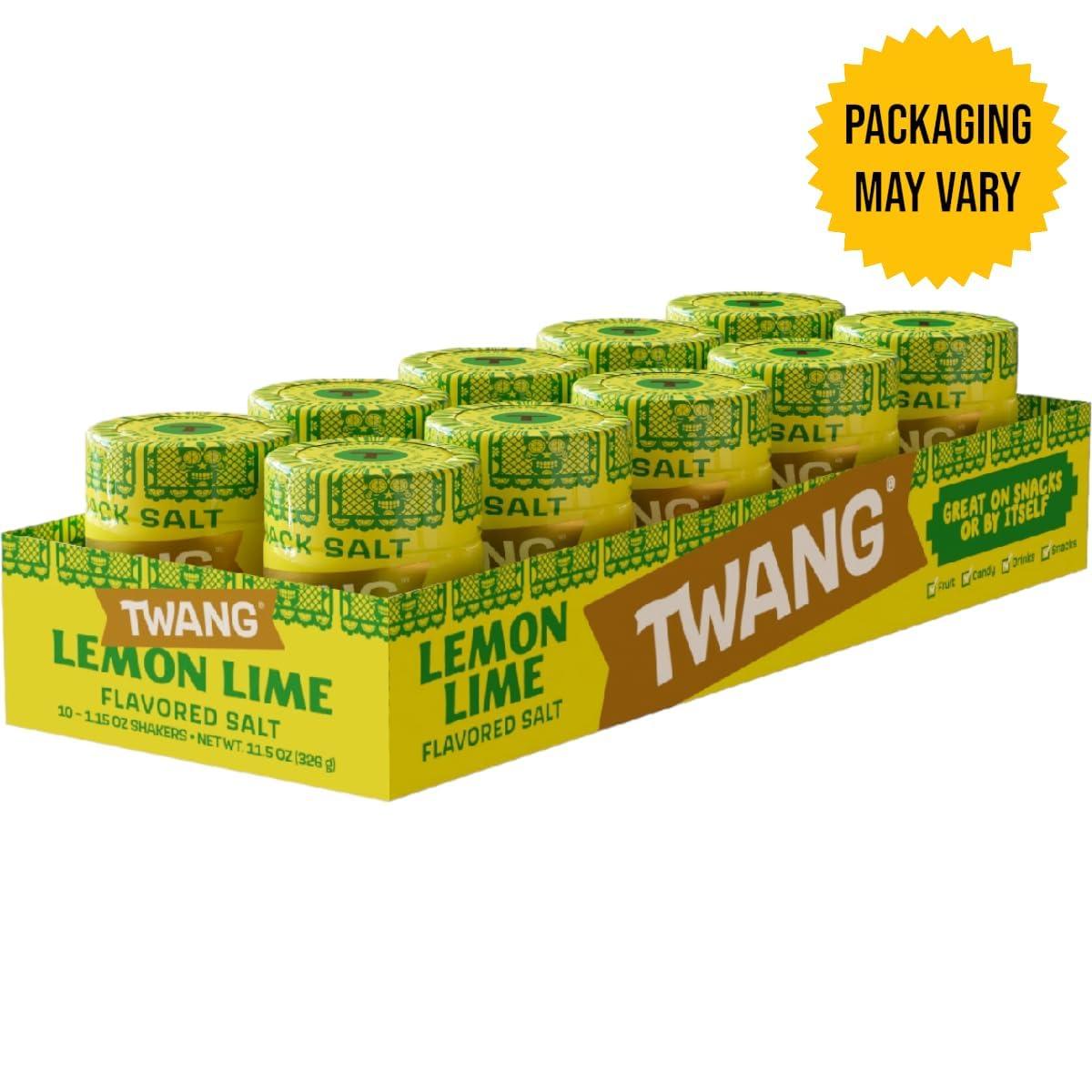 image:imageTwang Flavored Snack Salt Seasoning Lime Toppings for Popcorn Fresh Fruits Veggies amp Chips 115 Ounce Pack of 10Lemon Lime
