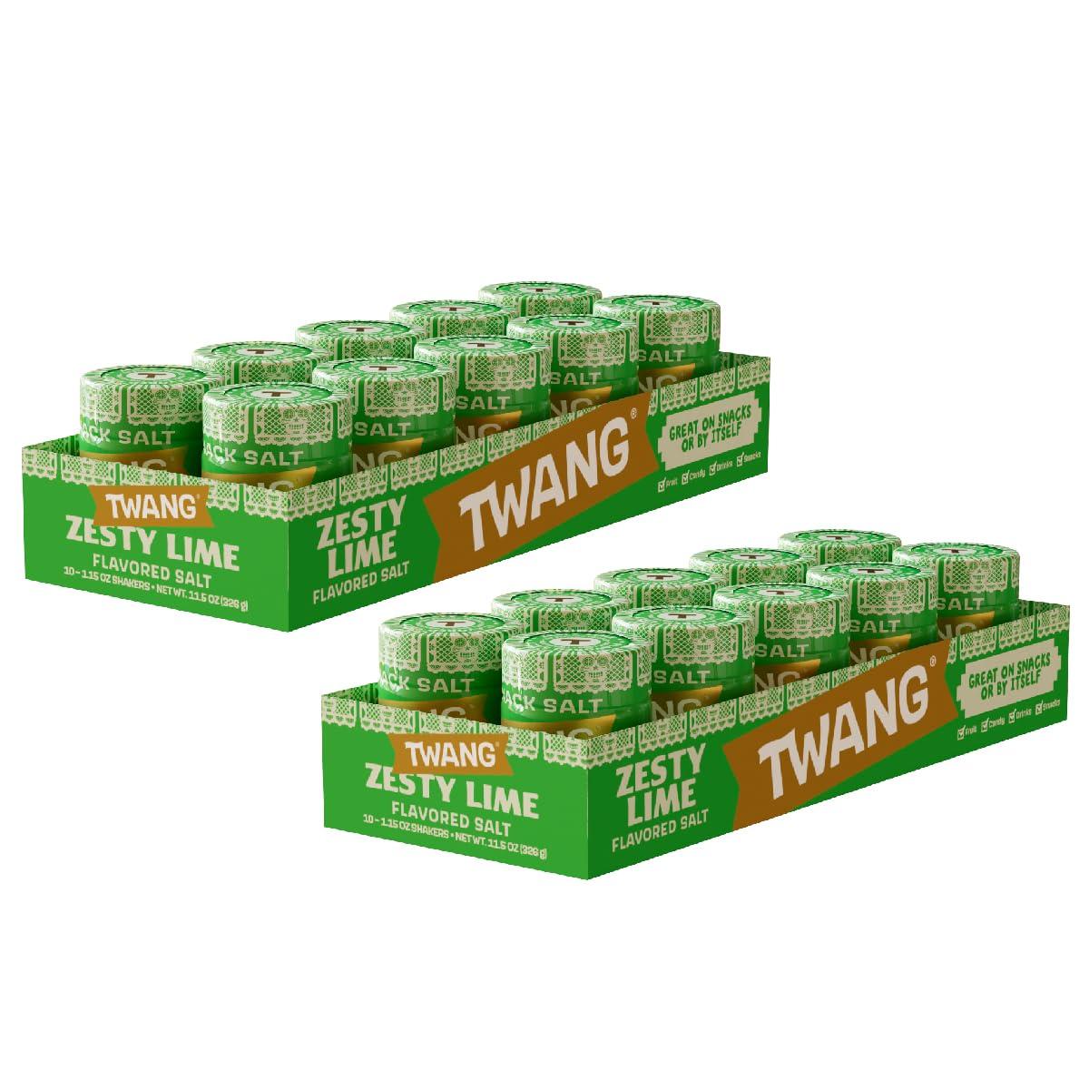 image:imageTwang Flavored Snack Salt Seasoning Lime Toppings for Popcorn Fresh Fruits Veggies amp Chips 115 Ounce Pack of 10Lime