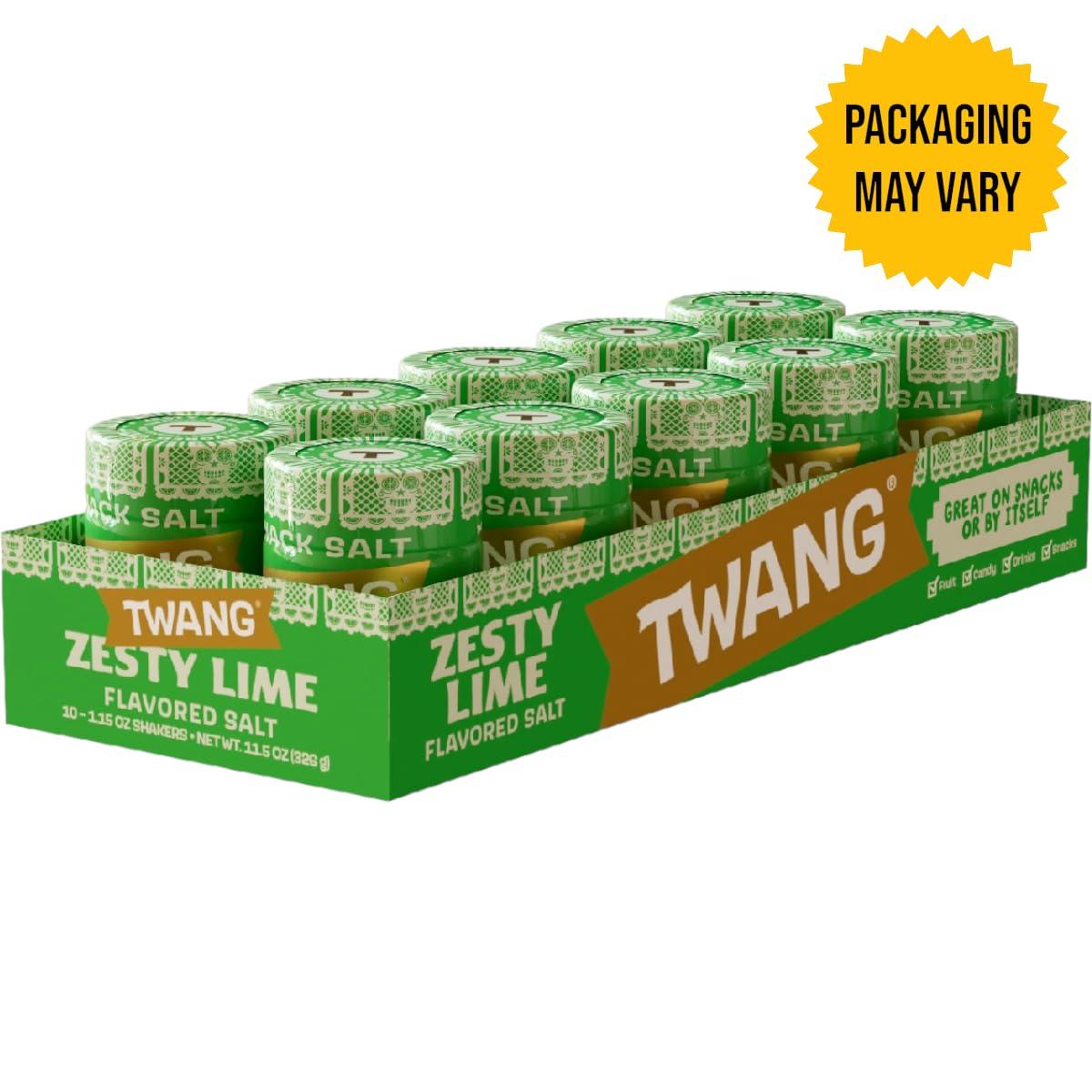 image:imageTwang Flavored Snack Salt Seasoning Lime Toppings for Popcorn Fresh Fruits Veggies amp Chips 115 Ounce Pack of 10Lime