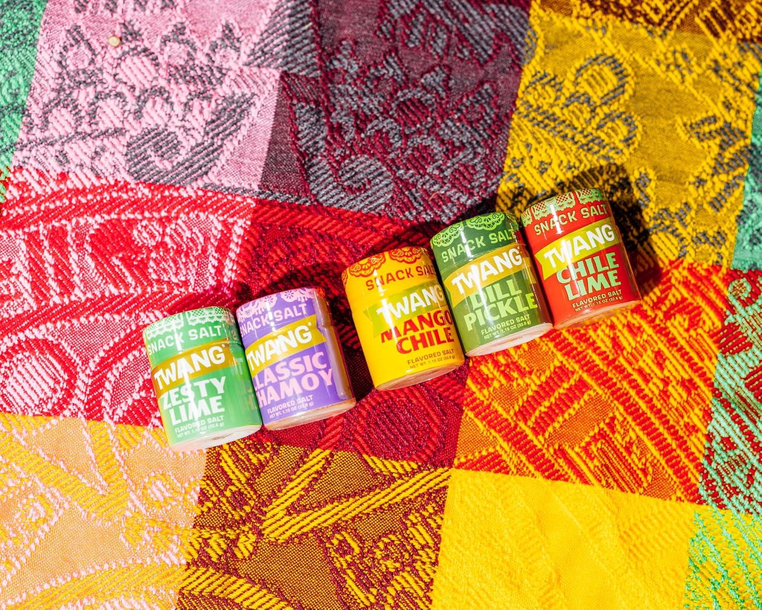 image:imageTwang Flavored Snack Salt Seasoning Lime Toppings for Popcorn Fresh Fruits Veggies amp Chips 115 Ounce Pack of 10Lime