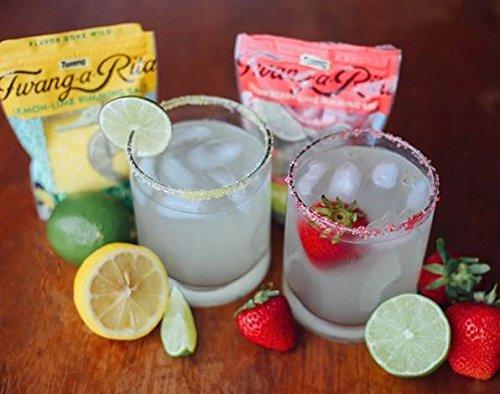 image:imageTwangARita Cocktail Rimming Salt Blend Lime Variety 1 Each StrawberryLime LemonLime Lime 4 Ounce Pack of 3