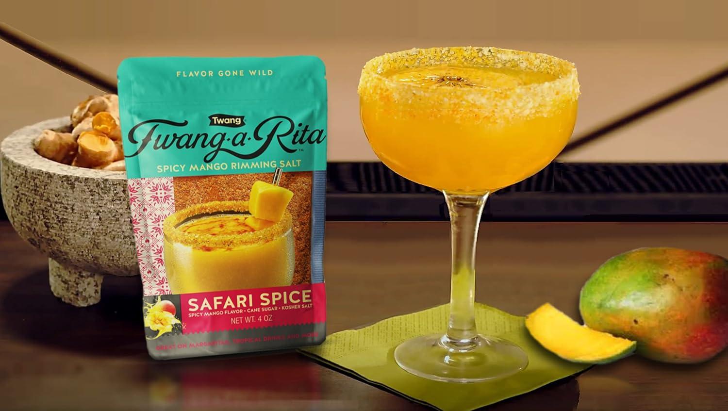 image:imageTwangARita Cocktail Rimming Salt Blend Savory Variety 4 Ounce Pouch Set of 3 1 Each Chile Lime Grapefruit Mango