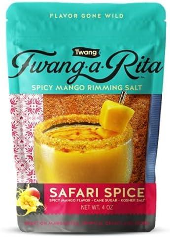 image:imageTwangARita Cocktail Rimming Salt Blend Savory Variety 4 Ounce Pouch Set of 3 1 Each Chile Lime Grapefruit Mango
