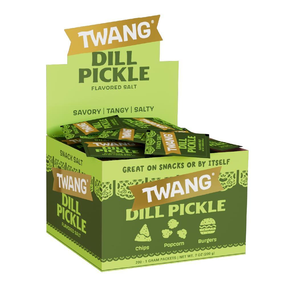 image:imageTwang Flavored Snack Salt Packets Chile Lime Toppings for Popcorn Fresh Fruits Veggies amp Chips 1 Gram Pack of 200Pickle
