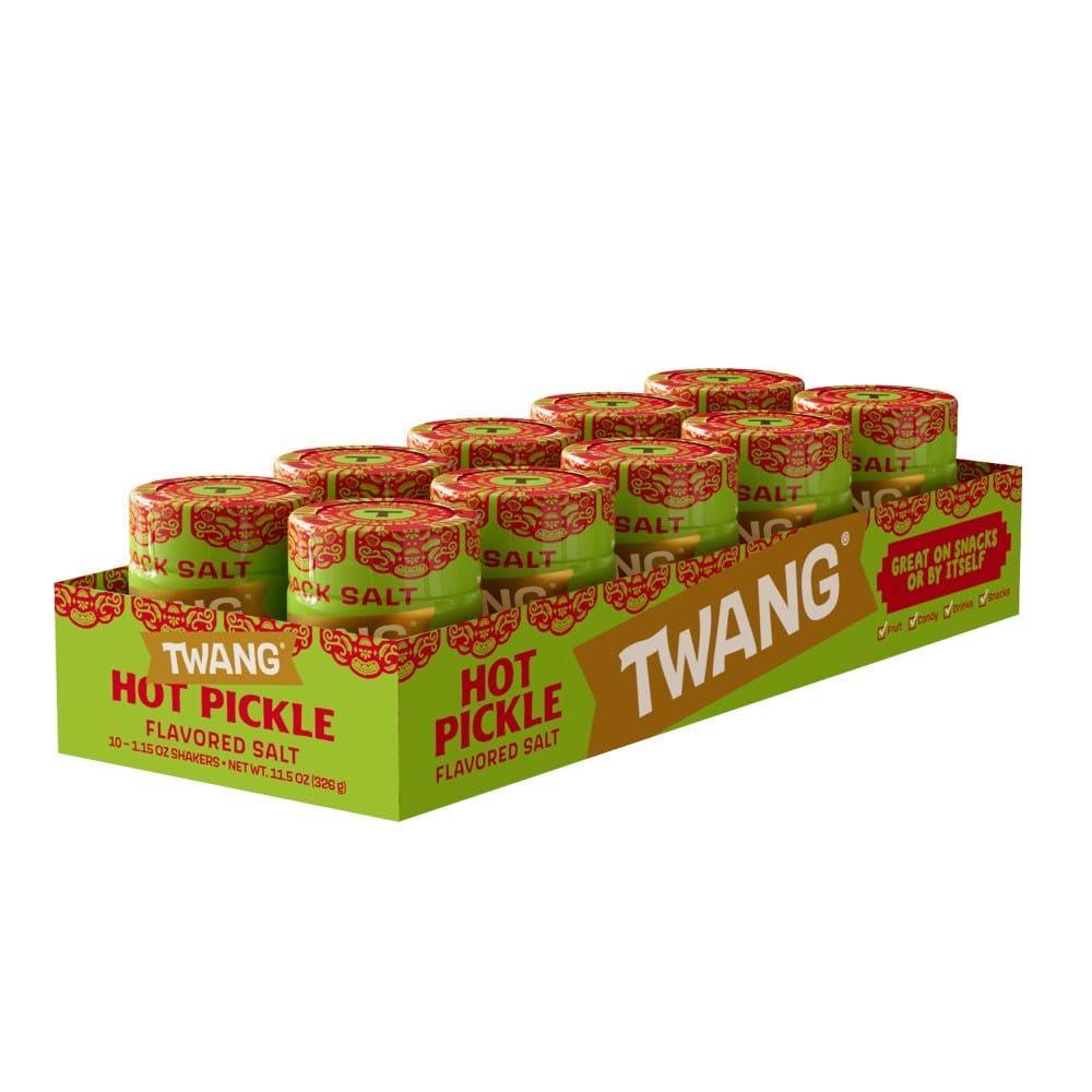 image:imageTwang Flavored Snack Salt Seasoning Lime Toppings for Popcorn Fresh Fruits Veggies amp Chips 115 Ounce Pack of 10Hot Pickle