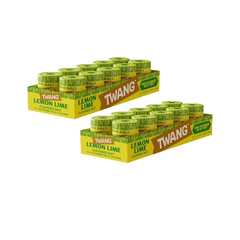 image:imageTwang Flavored Snack Salt Seasoning Lime Toppings for Popcorn Fresh Fruits Veggies amp Chips 115 Ounce Pack of 10Lemon Lime